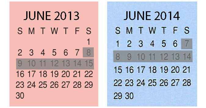 2012/2013 Calendar