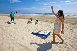 Cornhole on the Beach