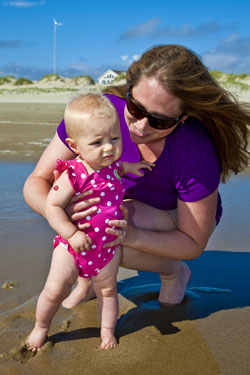 First time at Beach
