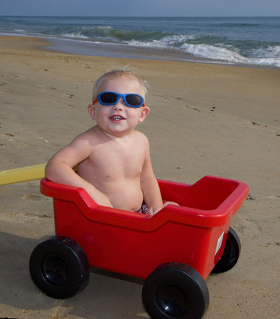 Beach Baby in Wagon