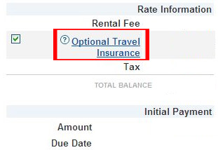 Uncheck box to Decline Travel Insurance
