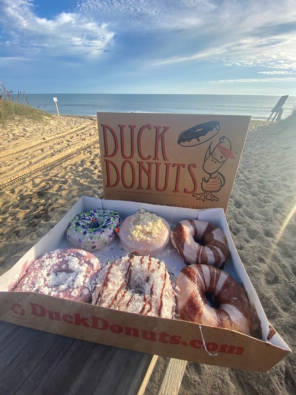 donuts at the beach
