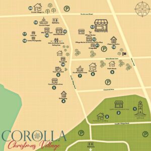 corolla village walking map
