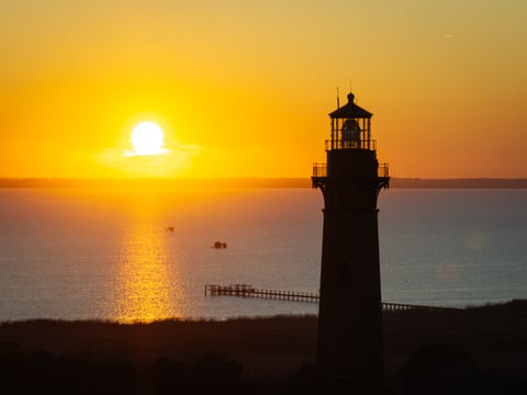 Sunset along the sound