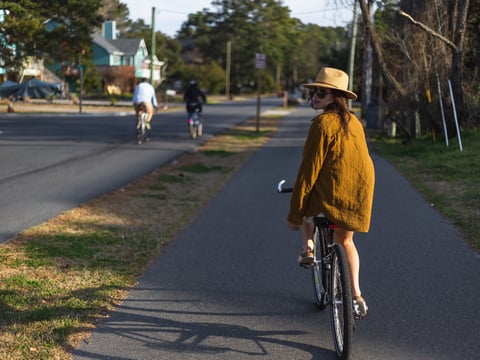 Bike rides through Corolla Village and nearby streets