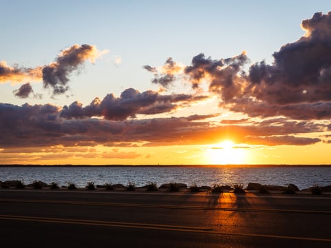 Sunset from the boardwalk