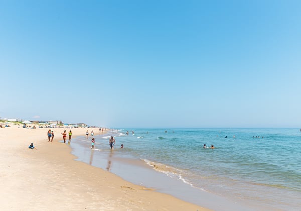 Wide beaches