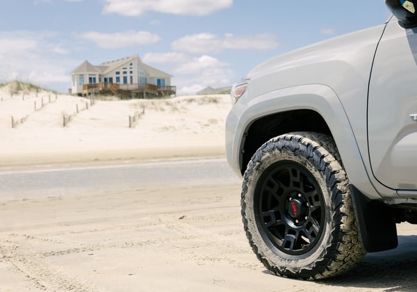 The beach is the road