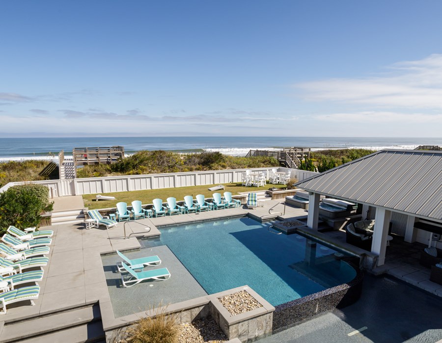 Oceanfront with a Pool