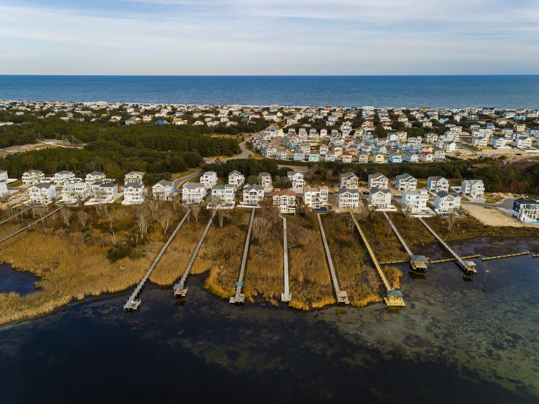 Corolla Bay Soundside Aerial